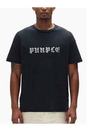 Black cotton T-shirt PURPLE BRAND | P101TBTP425BLACK